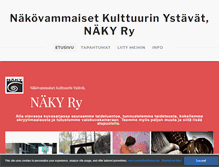 Tablet Screenshot of naky-kulttuuri.fi
